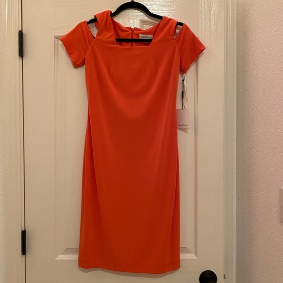 Calvin Klein Dresses & Skirts - NEW Calving Klein Cold Shoulder Dress